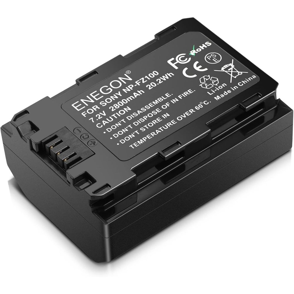 Bateria compatible Sony Alpha A9, A7R Mark 3, A7 Mark 3, Alpha a7R III, Alpha a7 III * NP-FZ100 * 2800mAh