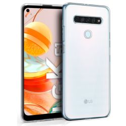 COOL Funda LG K61 Silicona transparente flexible Compatible