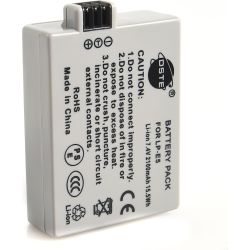 Batería compatible LP-E5 para Canon EOS 450D / 1000D / Rebel XSi / Kiss X2 * Capacidad 2100mAh * Fiable y segura