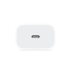 Cargador adaptador de red pared enchufe 20W conector USB C / Tipo C Blanco Apple original