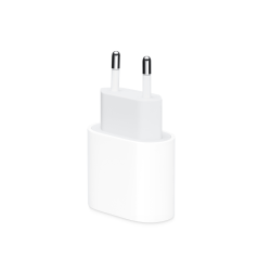 Cargador adaptador de red pared enchufe 20W conector USB C / Tipo C Blanco Apple original