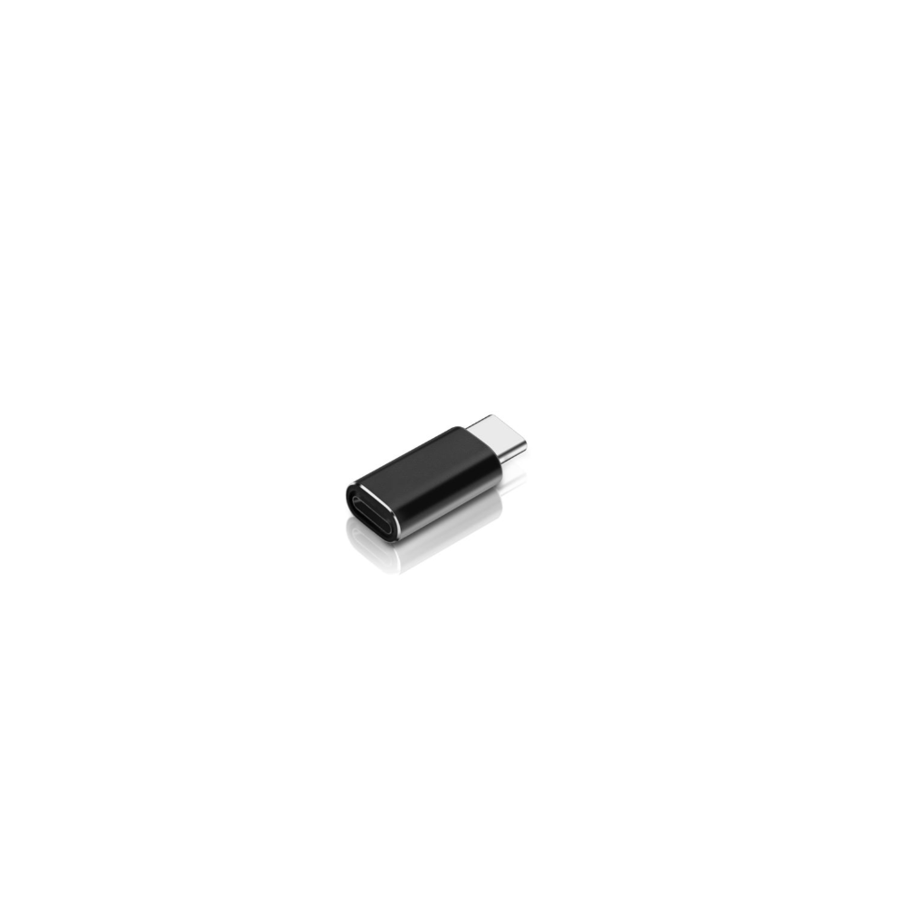 Adaptador compatible con conector lightning hembra a Tipo C USB-C macho Negro / plata - Compatible con iPhone iPad etc...