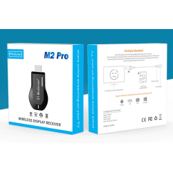 Receptor de pantalla WiFi M2 Pro 1080p TV Stick Stream Cast - Compatible con Anycast, DLNA, Miracast, Airplay, Android TV Dongle