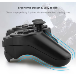 Mando joystick controlador Bluetooth para Sony PS3 / Playstation 3 - Inalámbrico Sixaxis Dual Shock - Negro