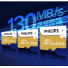 PHILIPS Tarjeta de memoria MicroSD - 8 GB - TF A1 V30 Class 10 UHS-I para móviles, cámaras y otros dispositivos