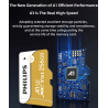 PHILIPS Tarjeta de memoria MicroSD - 8 GB - TF A1 V30 Class 10 UHS-I para móviles, cámaras y otros dispositivos