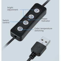 Anillo aro de luz LED selfie 26cm 10'' ⋆ 3 tonos luz ⋆ 2700-6500K ⋆ USB 12W ⋆ Ideal vídeo y fotografía ⋆ Envío desde España