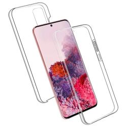 Funda doble 360º compatible con SAMSUNG GALAXY S20 / S11E * Frontal silicona y trasera policarbonato * Transparente