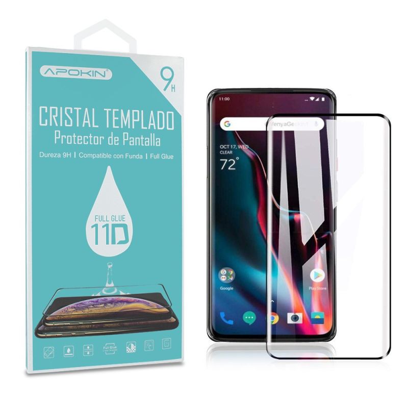 Cristal templado OnePlus 9i / Nord 10n 11D Borde negro Protector de pantalla