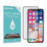 Protector de pantalla compatible con IPHONE X / XS / 11 PRO Borde negro Cristal templado plano dureza 9H