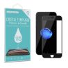 Protector de pantalla compatible con IPHONE 7 PLUS / 8 PLUS * Borde negro * Cristal templado plano 9H