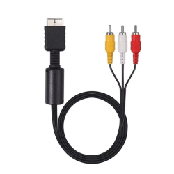Cable AV compatible con PS1 / PS2 / PS3 ⋆ Audio y Video TV Compuesto RCA ⋆ Playstation 1 2 3 ⋆ Conexión estable y clara 🎮📺