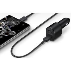 Cargador de coche doble USB-C 45W + 15W Carga Rápida ⋆ Incluye cable tipo C ⋆ Carga rápida para dispositivos móviles