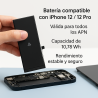 Batería compatible con IPHONE 12 / 12 PRO * Válida para todos los APN * 10.78 Wh