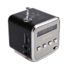 Mini Altavoz Bluetooth de metal multimedia ⋆ TF USB FM AUX ⋆ Pantalla LED y luz LED integrada TD-V26