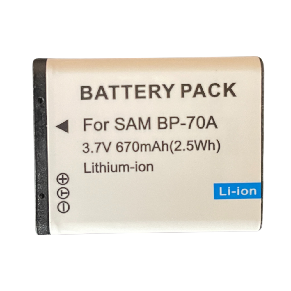Bateria compatible Samsung ST66, ST67, ST68, ST70, ST700, ST71, ST72, ST6500, ST65, ST61 ... * SLB-70A, BP-70A * 670mAh