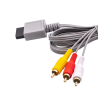 Adaptador AV de audio y vídeo cable compuesto 3 RCA para NINTENDO WII ⋆ 1.8 m ⋆ Compatible con consolas y televisores