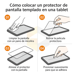 Protector de pantalla compatible con SAMSUNG GALAXY TAB S2 / TAB S3 T820 / T825 9.7'' * Cristal templado 9H