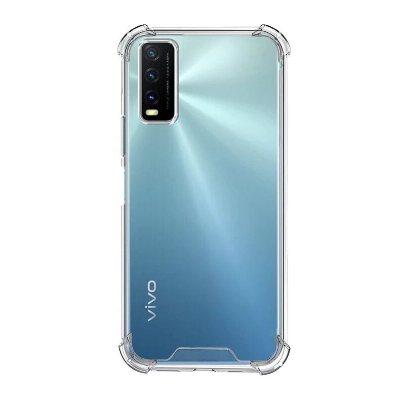 Funda compatible con VIVO Y20S / Y11S Silicona transparente esquinas reforzadas