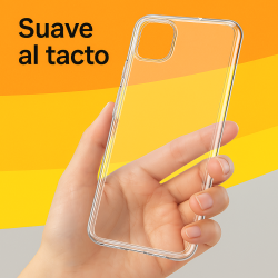 Funda compatible con XIAOMI REDMI NOTE 5A, Y1 LITE Silicona flexible suave transparente con agujero huella