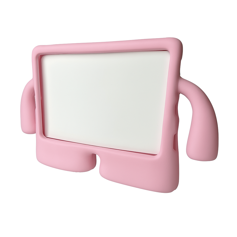 Funda compatible con tablet SAMSUNG TAB 4 7'' T230 T231 silicona goma con asas infantiles - Color rosa