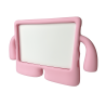 Funda compatible con tablet SAMSUNG TAB 4 7'' T230 T231 silicona goma con asas infantiles - Color rosa