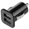 USAMS Cargador adaptador coche mechero doble USB 3.1A ⋆ Carga rápida ⋆ 2 puertos ⋆ Color negro