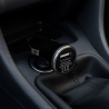 Cargador adaptador para mechero coche USB universal 1A color negro para smartphone y GPS