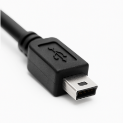 Cable adaptador OTG USB hembra a Mini USB macho ⋆ Color negro ⋆ Compatible con dispositivos USB