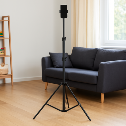 Trípode soporte universal para móvil, cámara deportiva, cámara de fotos y vídeos, anillo de luz - 2.1m