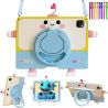 Funda compatible iPad Air 11'' 2024 / Air 6ª 5ª 4ª gen 10.9" 2022 / 2021 / 2020 / 2018 soporte bolígrafo correa silicona Niños