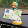 Soporte para coche salpicadero con ventosa * Universal smartphone móvil de 3'' a 6.5'' * Diseño muñeca