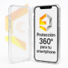 Funda doble 360º compatible con SAMSUNG GALAXY S20 / S11E * Frontal silicona y trasera policarbonato * Transparente