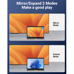 Cable USB-C a HDMI 4K 1,8 m ⋆ Thunderbolt 3 ⋆ DisplayPort Alt Mode ⋆ Vídeo y Audio