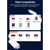 Cable 4K Tipo C a HDMI 1.8M Naylon compatible con iPhone 15 Series / MacBook Pro / Air / iPad / Galaxy S8-S23 / Surface etc 60Hz