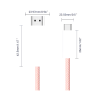 Cable 4K Tipo C a HDMI 1.8M Naylon compatible con iPhone 15 Series / MacBook Pro / Air / iPad / Galaxy S8-S23 / Surface etc 60Hz