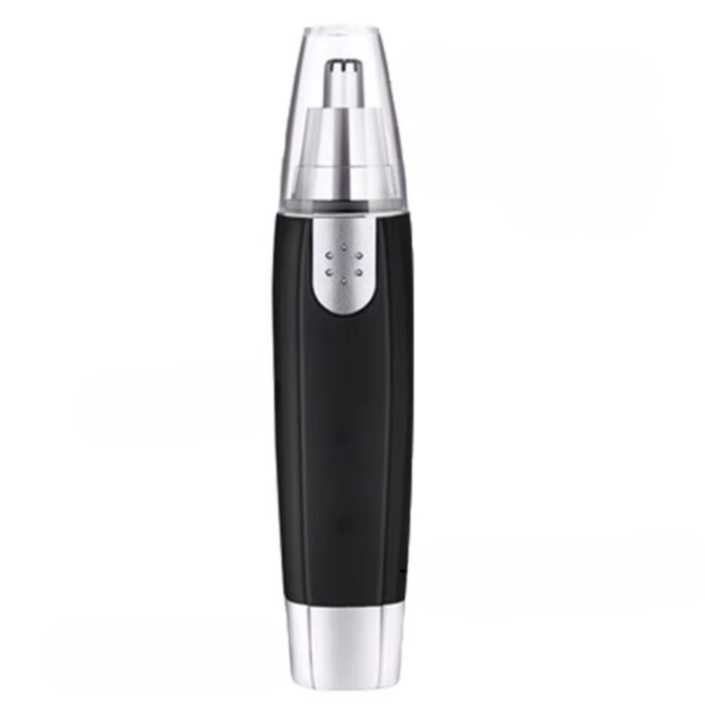 Recortador eléctrico nariz orejas cejas ⋆ Indoloro ⋆ Acero inoxidable ⋆ Impermeable ⋆ Funciona con pila (no incluida)