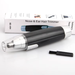 Recortador eléctrico nariz orejas cejas ⋆ Indoloro ⋆ Acero inoxidable ⋆ Impermeable ⋆ Funciona con pila (no incluida)