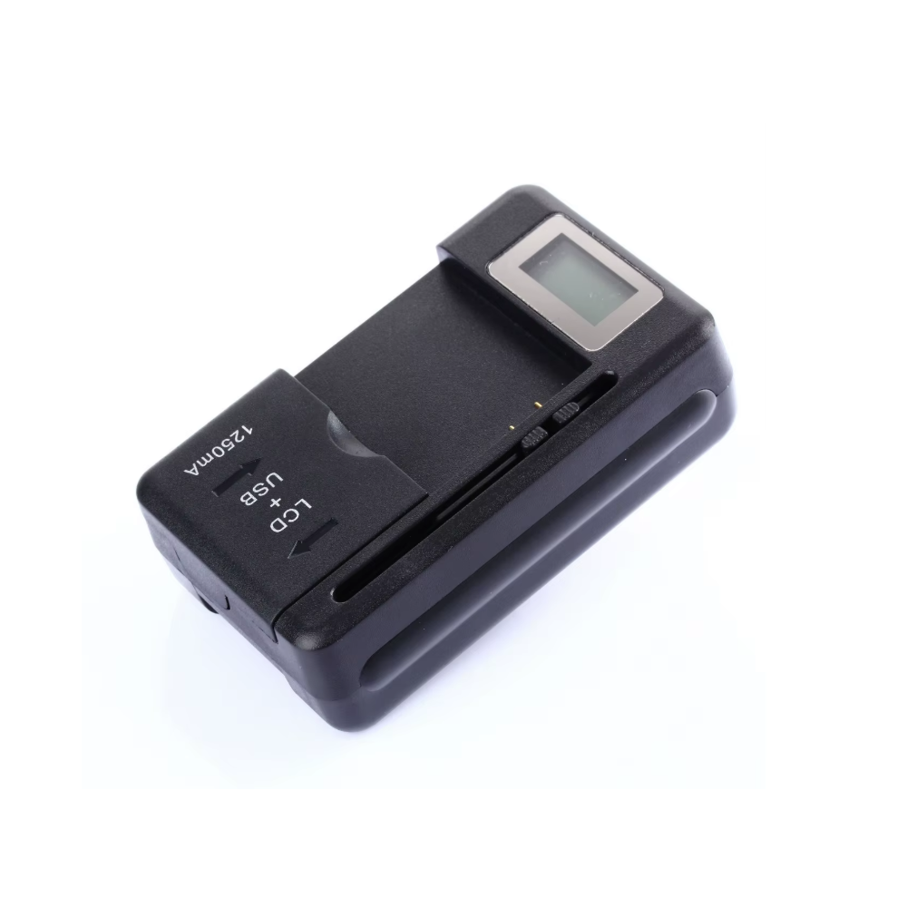 Cargador Universal pantalla LCD ⋆ Portátil multifuncional ⋆ Compatible baterías recargables de litio ⋆ Protección sobrecarga