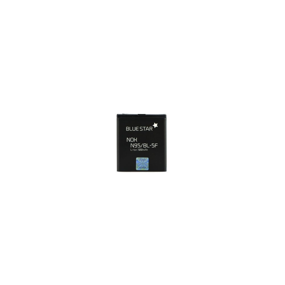 BLUE STAR Batería compatible con Nokia N95, N93i, E65 ⋆ BL-5F ⋆ Capacidad 1100 mAh