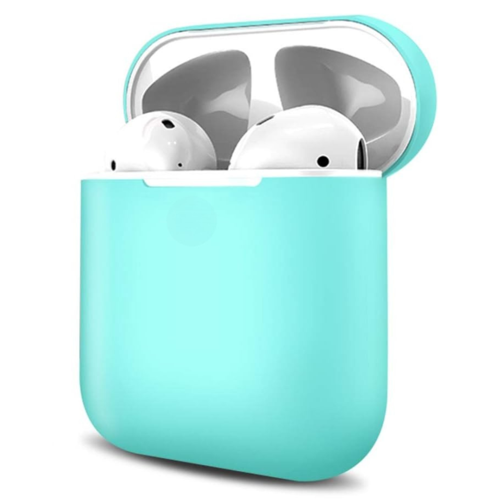 Funda de silicona para auriculares AirPods 1 / 2 ⋆ Color turquesa ⋆ Protección duradera y ligera 🌟🎧