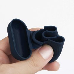 Funda de silicona para auriculares AirPods 1 / 2 ⋆ Color verde ⋆ Protección duradera y ligera 🌟🎧