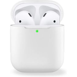 Funda de silicona para auriculares AirPods 1 / 2 ⋆ Color verde ⋆ Protección duradera y ligera 🌟🎧