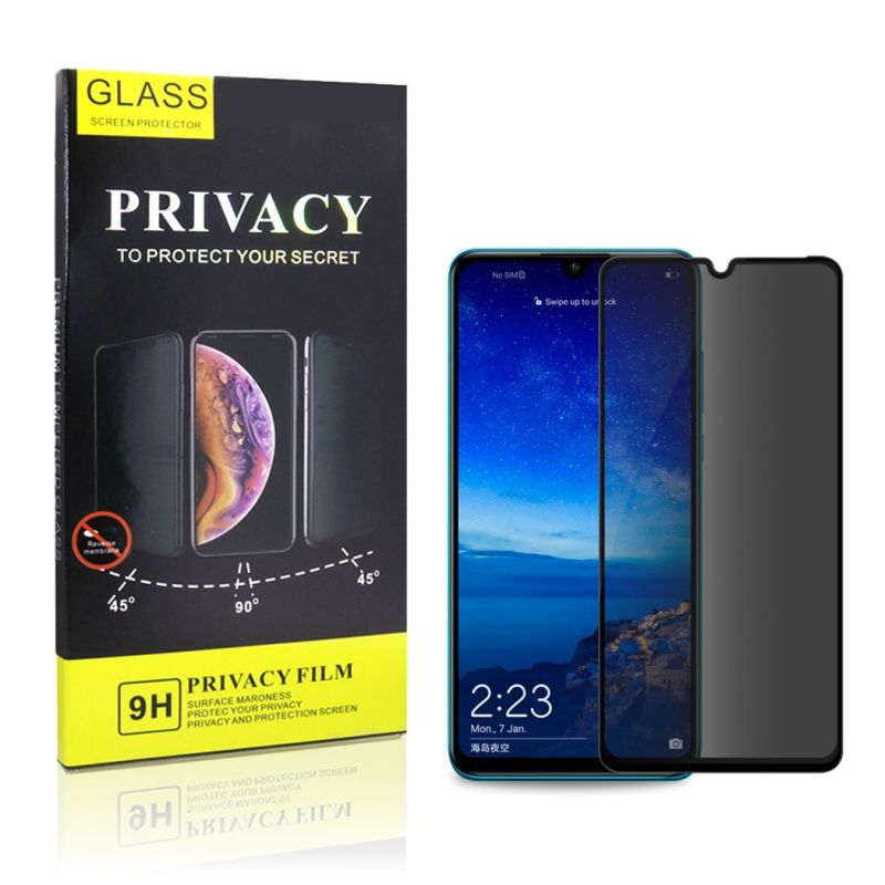 Protector de pantalla compatible con XIAOMI REDMI NOTE 9S / NOTE 9 PRO ⋆ Cristal templado SPY 9H ⋆ Anti espías ⋆ Privacidad 🔒