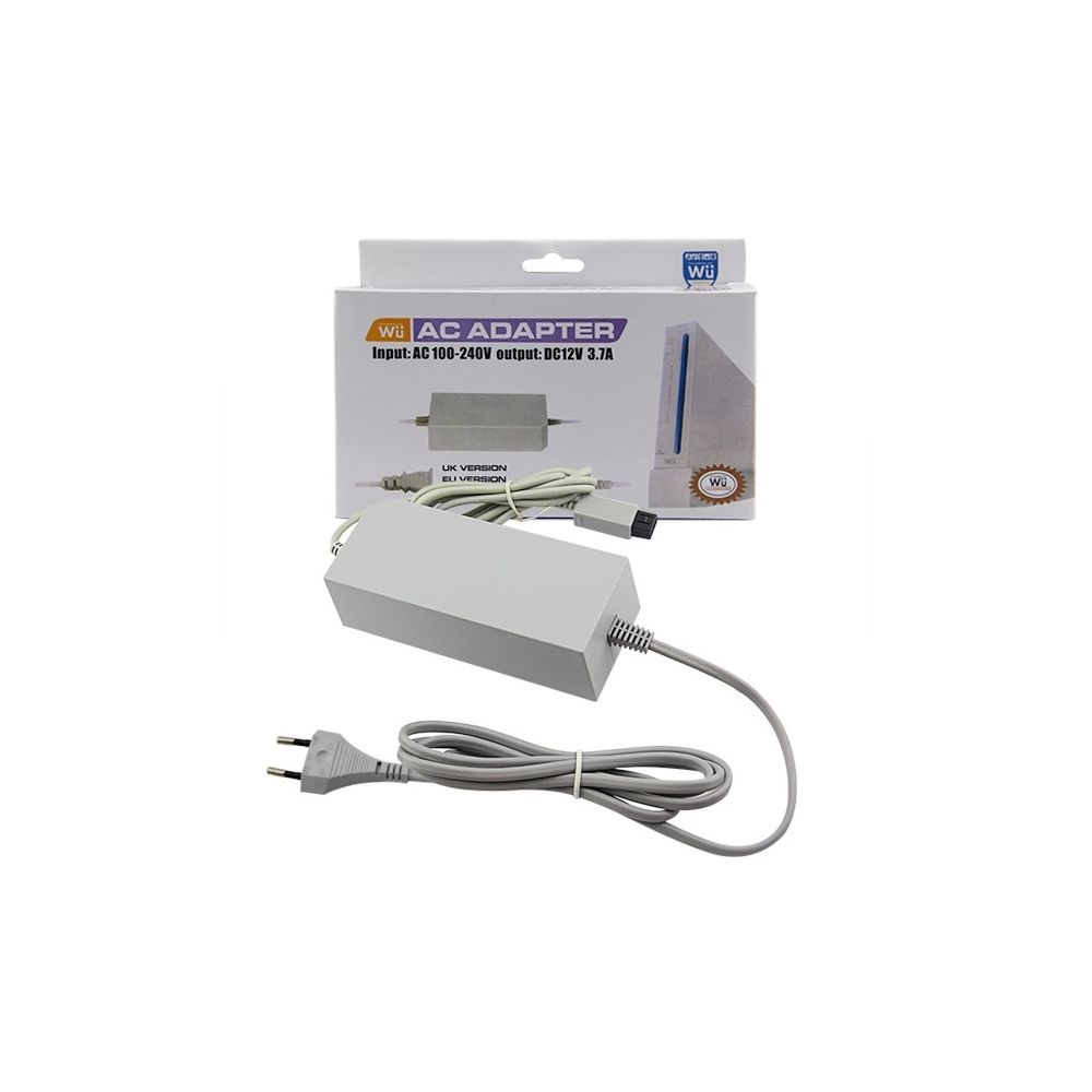 Fuente de alimentación compatible con Nintendo Wii ⋆ AC 100-240V / DC 12V 3.7A ⋆ Adaptador de corriente fiable ⚡🎮