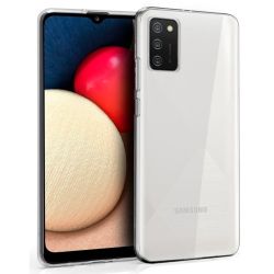 COOL Funda compatible con SAMSUNG GALAXY A02S Silicona transparente flexible