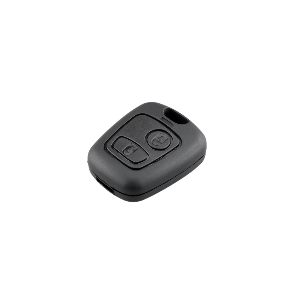 Carcasa para mando a distancia Peugeot 106 206 107 207 407 806 + Funda silicona llave automática de 2 botones, fácil instalación