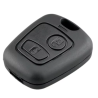 Carcasa para mando a distancia Peugeot 106 206 107 207 407 806 + Funda silicona llave automática de 2 botones, fácil instalación