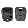 Carcasa para mando a distancia Peugeot 106 206 107 207 407 806 + Funda silicona llave automática de 2 botones, fácil instalación