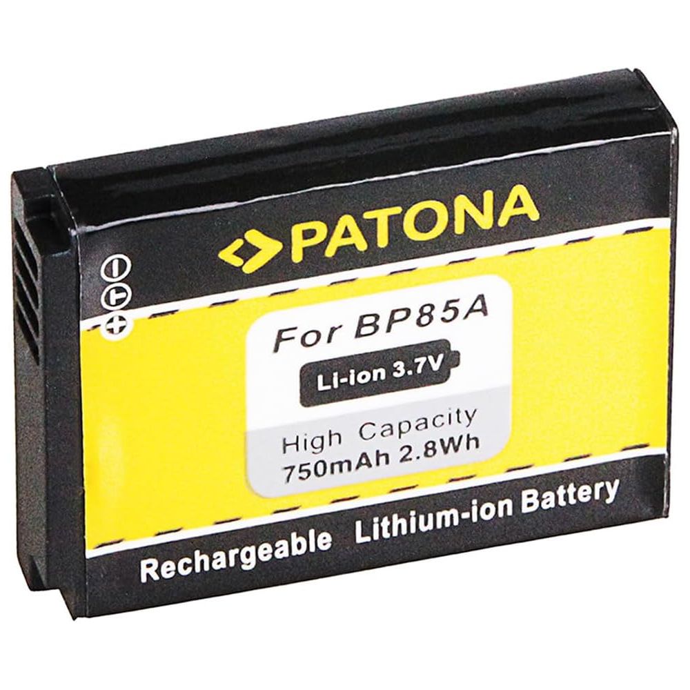 Batería compatible BP85A para SAMSUNG PL210 / PL211 / SH100 / ST200 / ST200F / ST201 / ST201F / ST205F / WB210 ⋆ 750mAh 3.7V